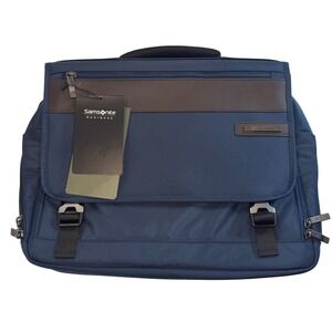 Samsonite Kombi Flapover Briefcase Legion Blue Ballistic Nylon Laptop Bag 92314
